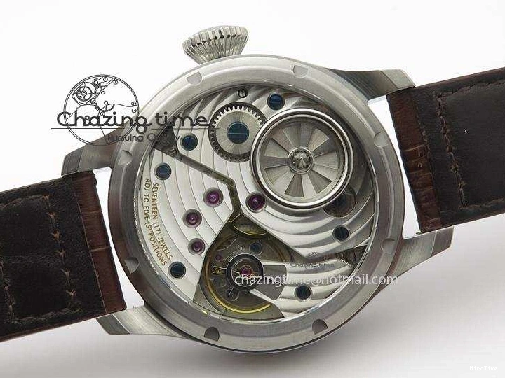 MIROTIME 0423 Reliable Big Pilot “Markus Buhler” IW5003 Turbine V6F Best Edition Blue Dial On Leather Strap A 7324